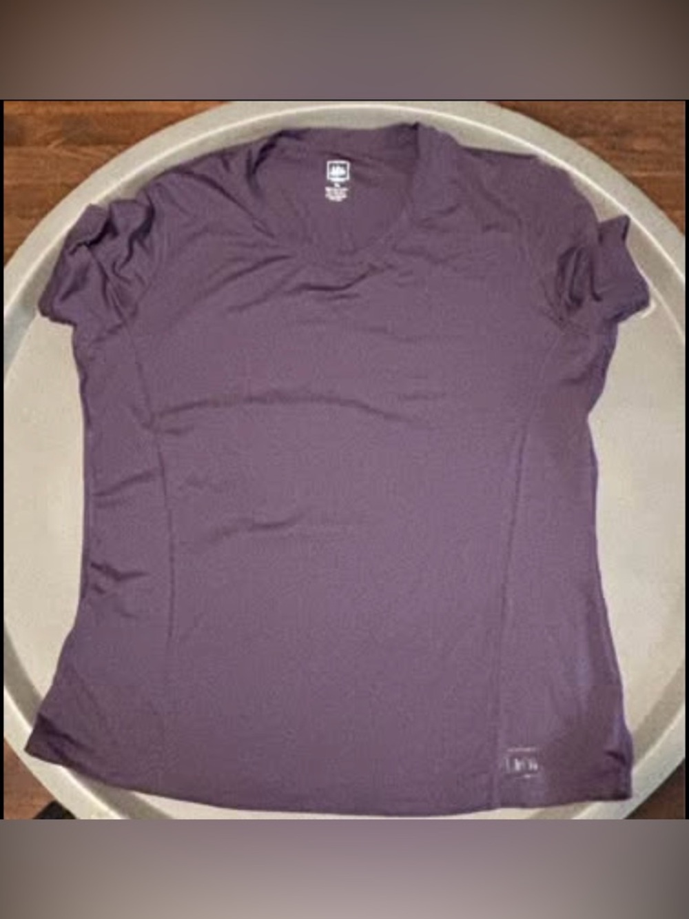 REI women’s purple hiking t-shirt, size XL